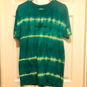 Huf Worldwide Turquoise Tie Dye Tee